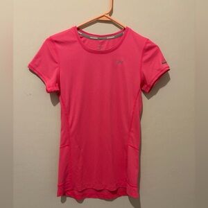 Nike Women's Hot Pink Dri-FIT Short Sleeve Training Tee